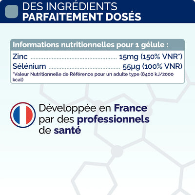 Composition  Zinc Bisglycinate gelules Nujime Laboratoires