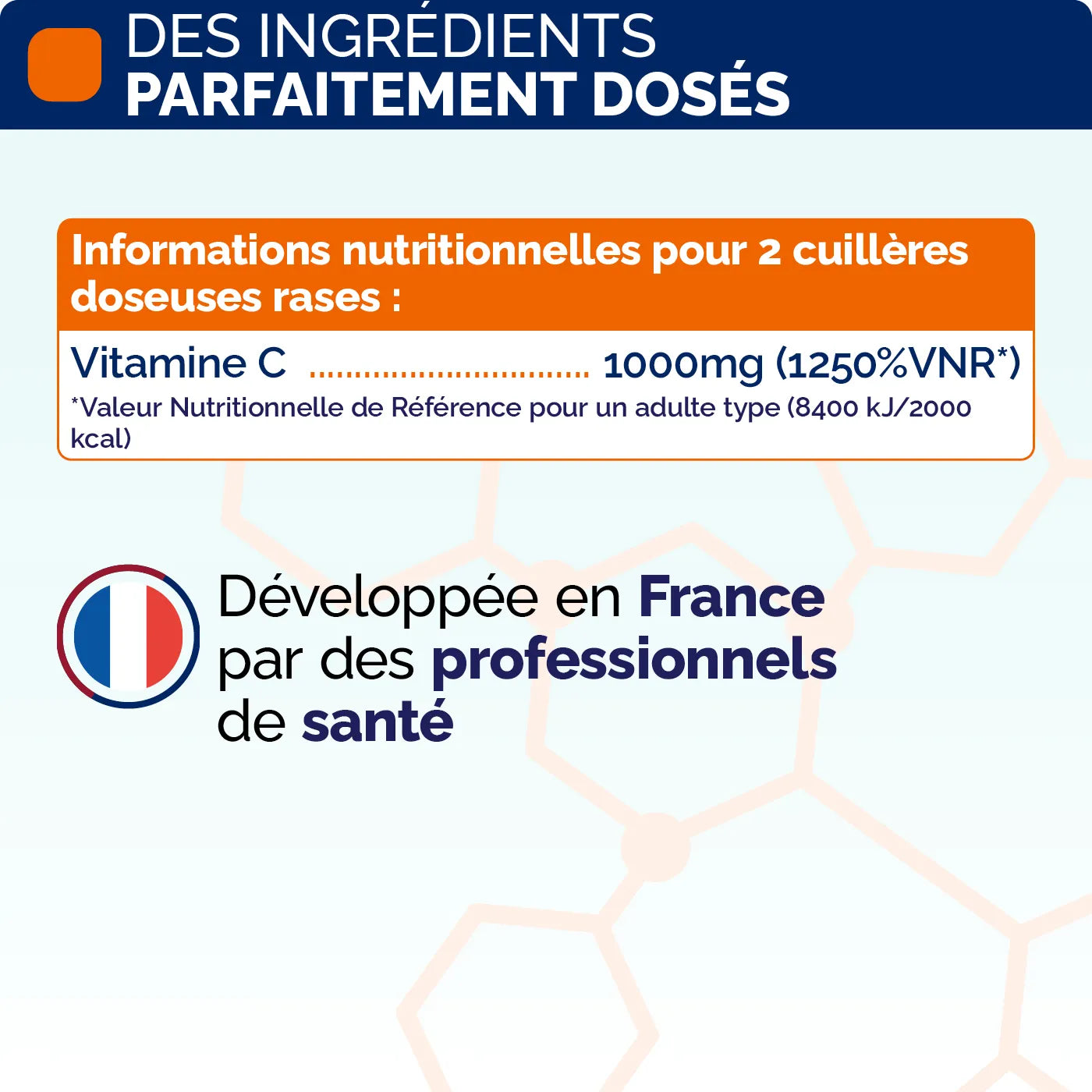 Composition vitamine C poudre Nujime Laboratoires