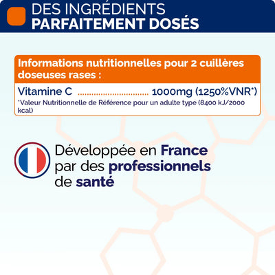 Composition vitamine C poudre Nujime Laboratoires