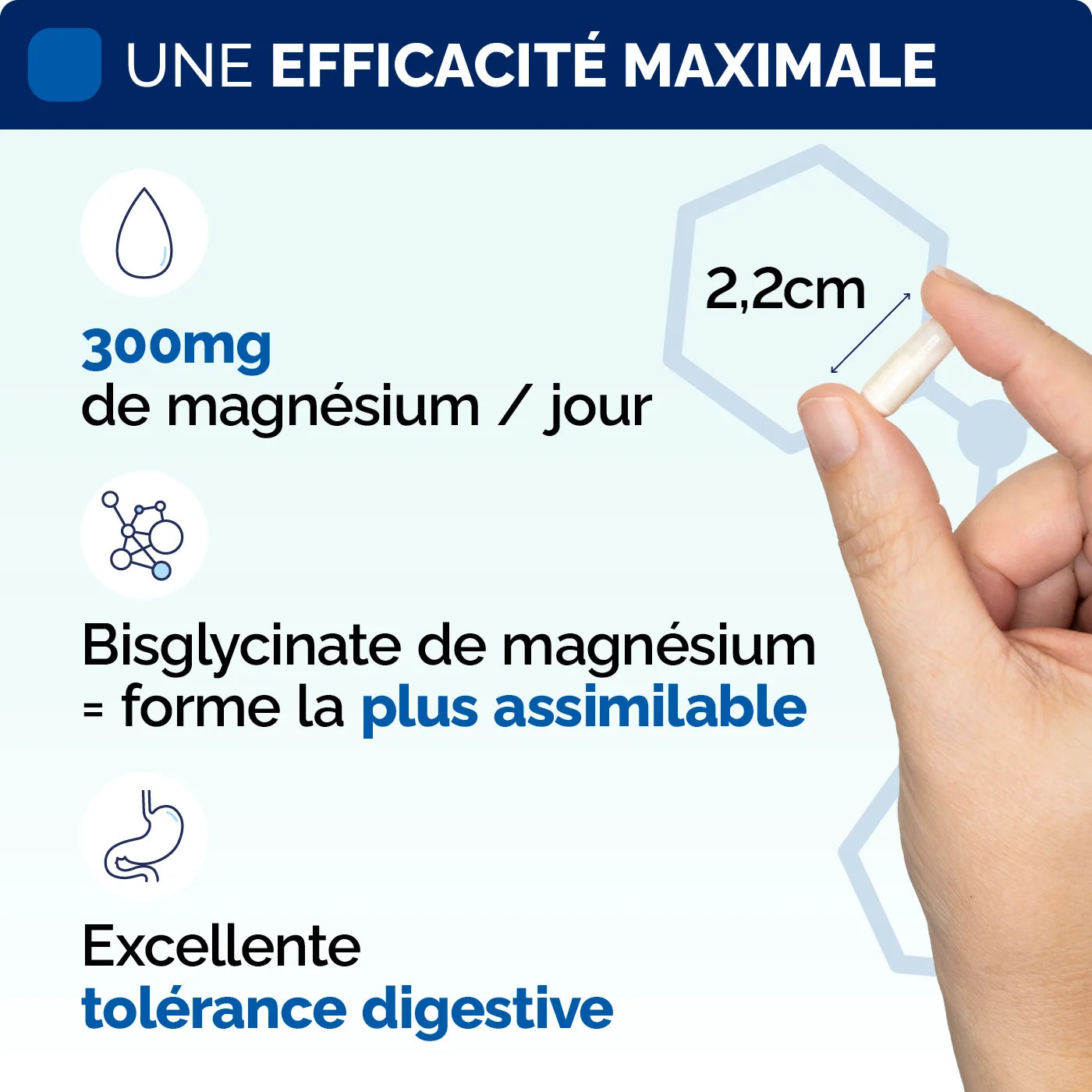 Efficacite Magnesium Bisglycinate gelules Nujime Laboratoires