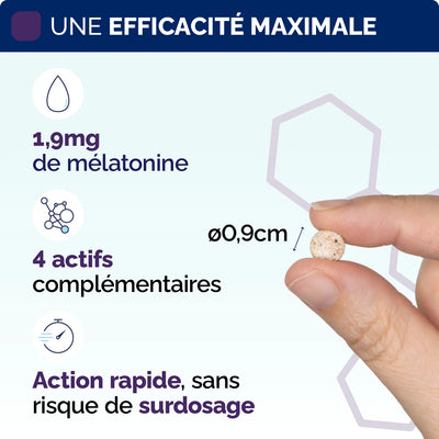 Efficacite Melatonine Flash 1,9mg comprimes Nujime Laboratoires