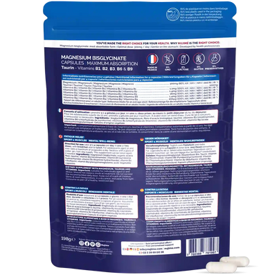 Magnesium Bisglycinate gelules Nujime Laboratoires