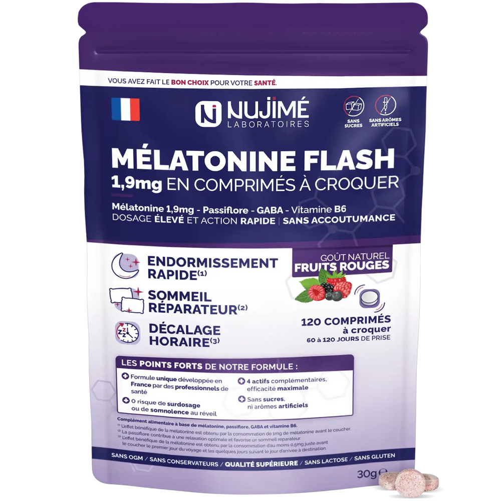 Melatonine Flash 1,9mg comprimes Nujime Laboratoires