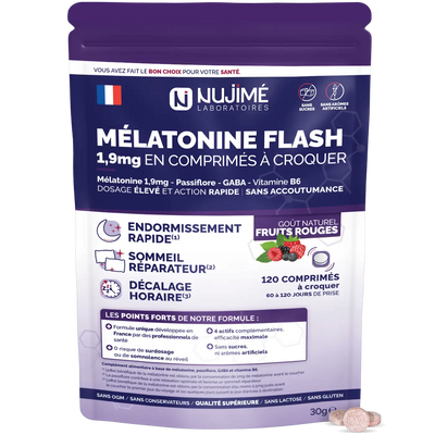 Melatonine Flash 1,9mg comprimes Nujime Laboratoires