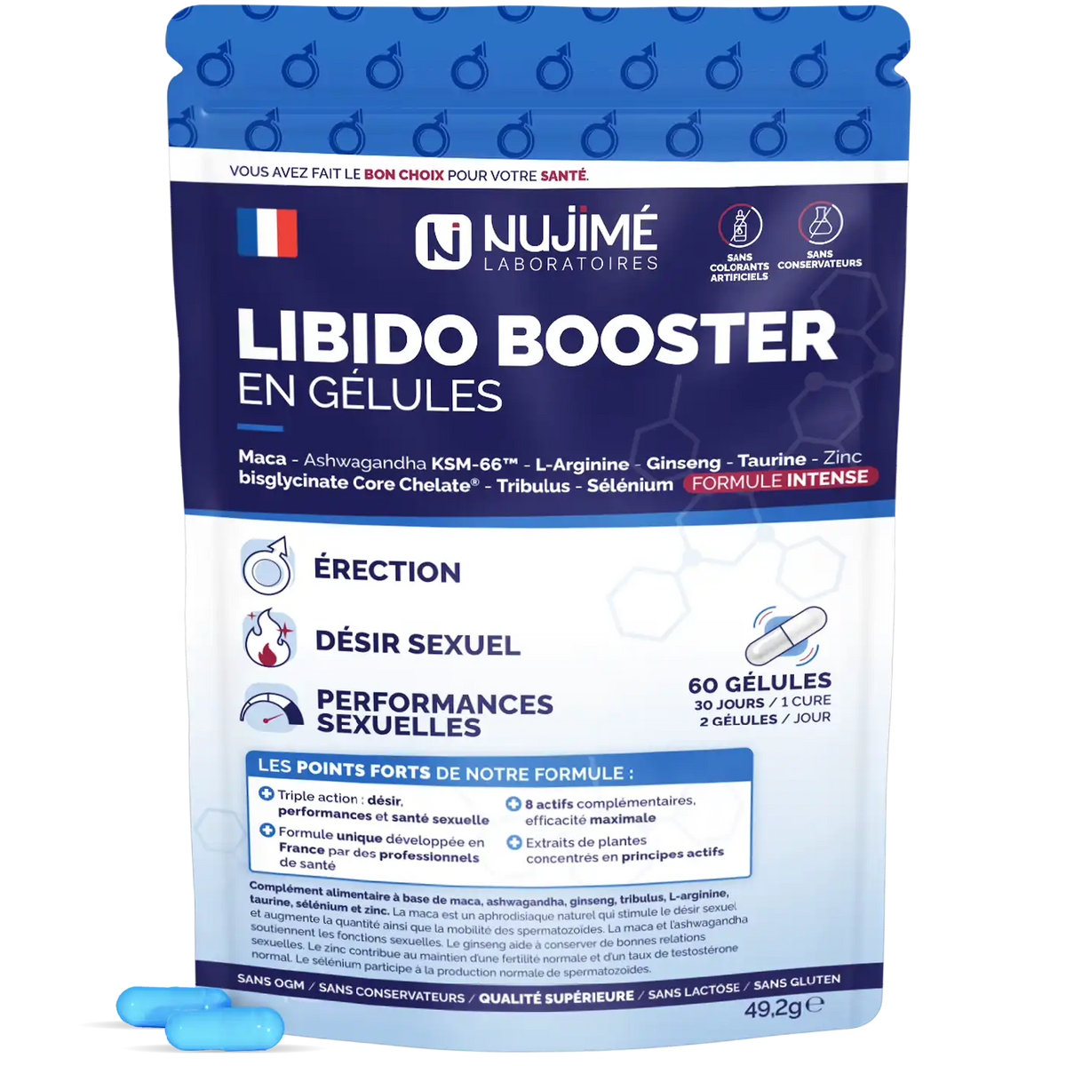 Complexe Libido Booster Homme gelules Nujime