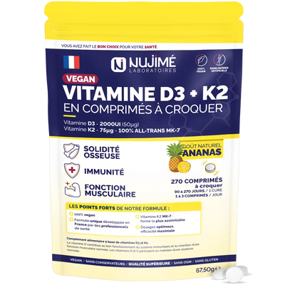 vitamine D3 K2 comprimes Nujime Laboratoires 