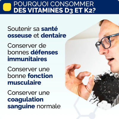 Pourquoi consommer vitamine D3 K2 comprimes Nujime Laboratoires 