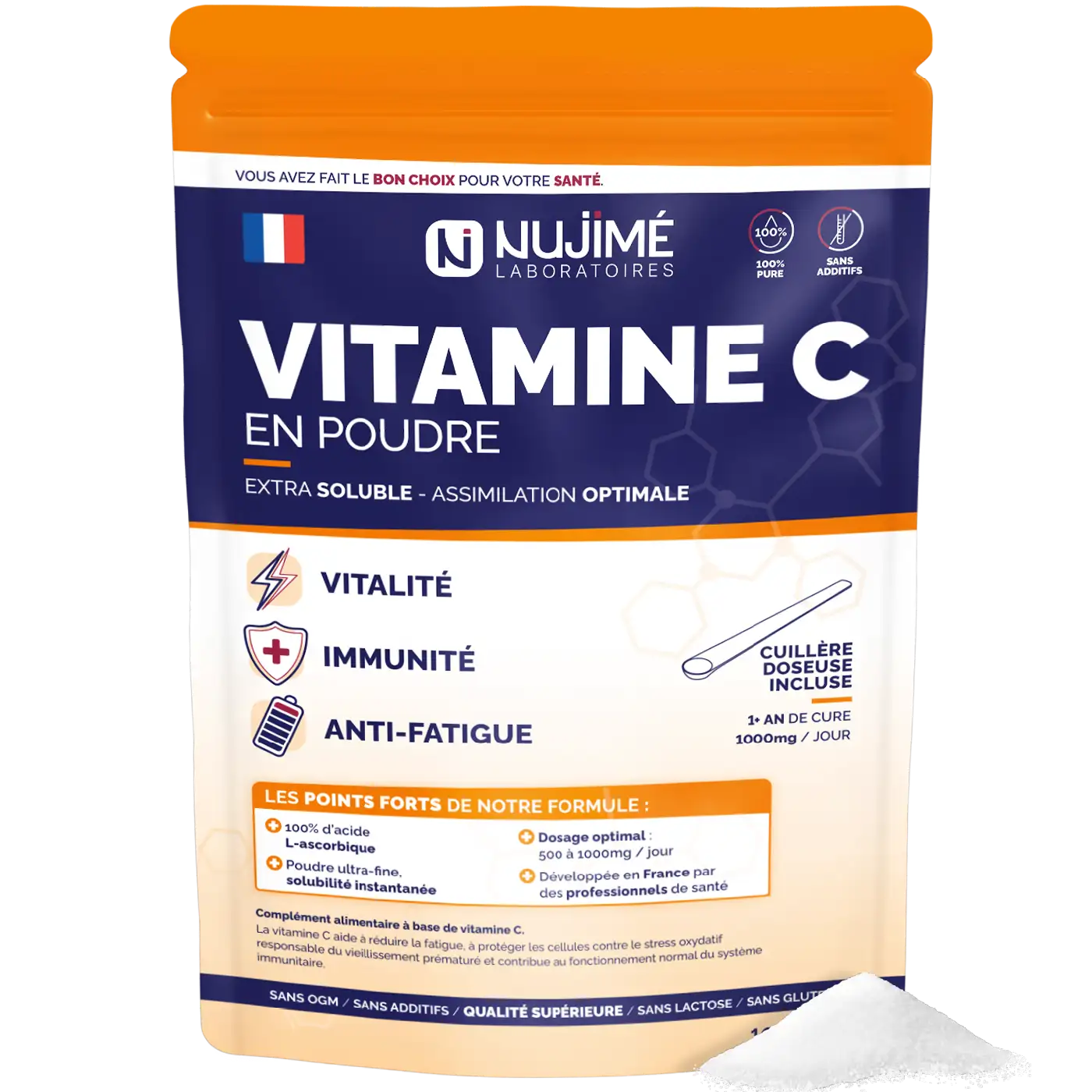 Vitamine C poudre Nujime Laboratoires