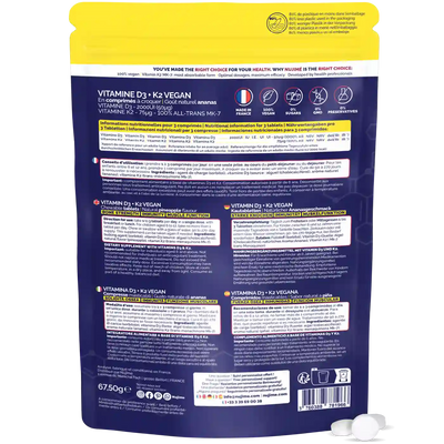 vitamine D3 K2 comprimes Nujime Laboratoires 